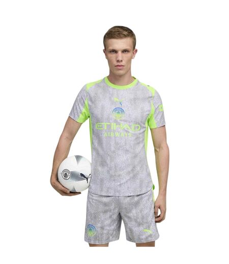 Mens Authentic 25/26 Manchester City Fc Third Jersey Grey Green Puma