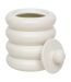 Boîte Déco en Céramique Mike 14cm Blanc-2
