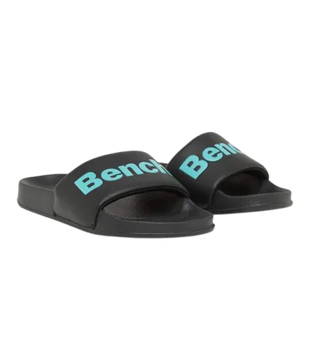 Womens/ladies Calypso Slides Black Bench