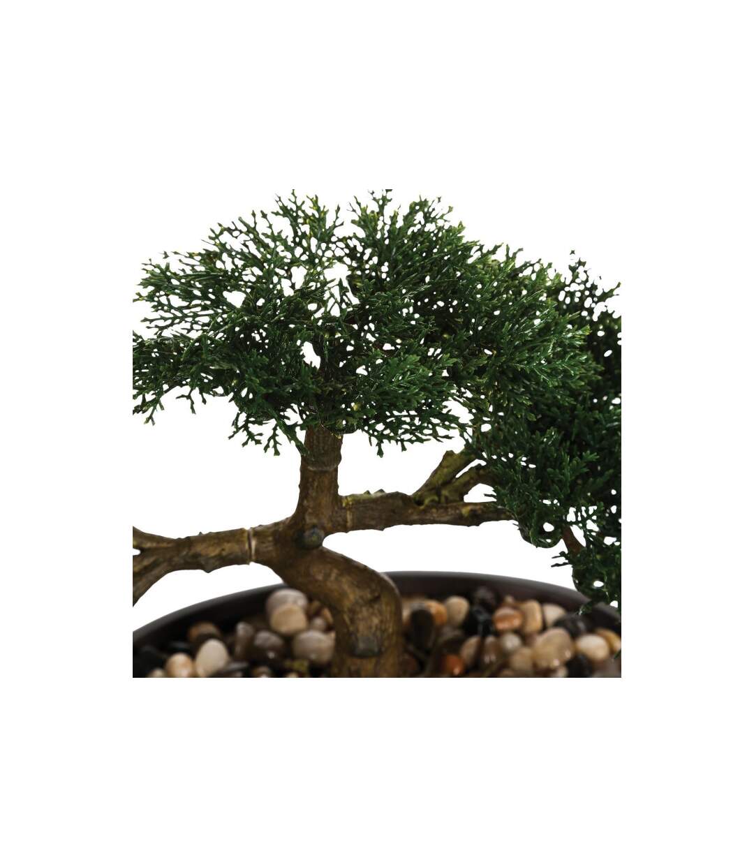 Plante Artificielle en Pot Bonsai 23cm Vert-2