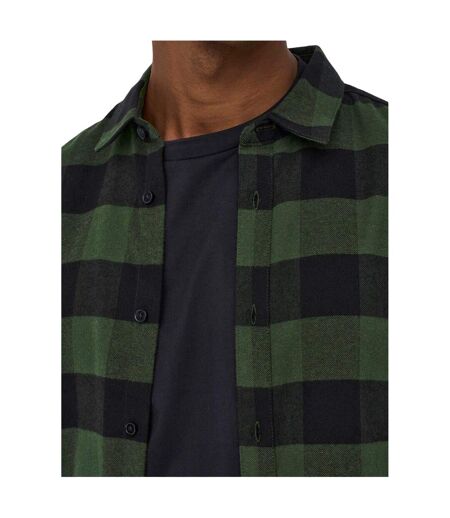 Surchemise Motif/style À Carreaux Homme Vert Kaki Foncé Only