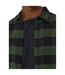 Surchemise Motif/style À Carreaux Homme Vert Kaki Foncé Only-4