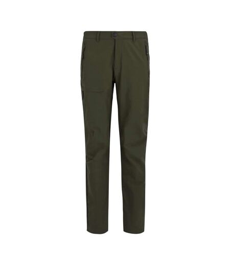 Pantalon Motif/style Logo Highton Homme Kaki Foncé Regatta