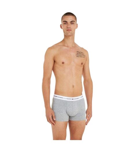 Pack Of 3  Mens Cotton Blend Classic Boxer Shorts  Grey Black White Tommy Hilfiger