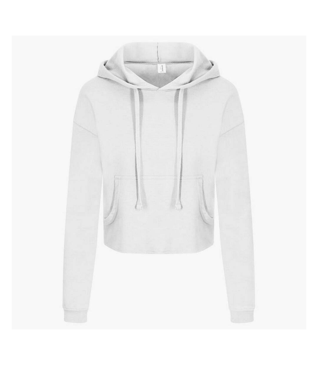 Sweat à capuche girlie femme blanc Awdis