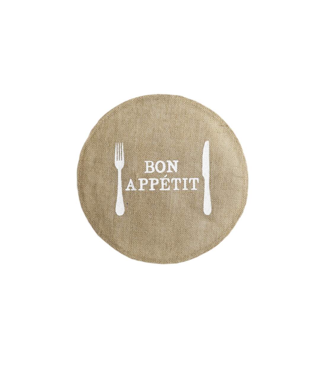 Set de Table Jute Rond Appetito 38cm Naturel-1