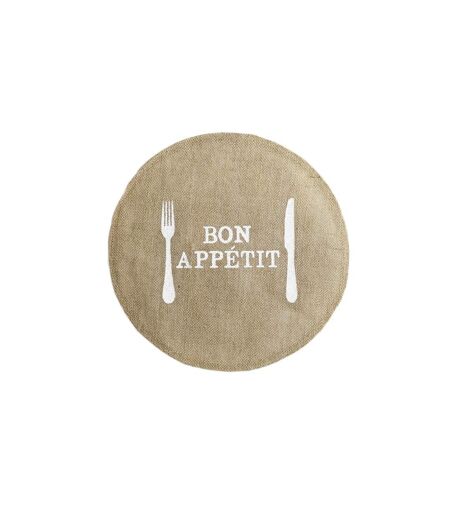 Set de Table Jute Rond Appetito 38cm Naturel