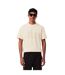 Mens Logo Cotton T-shirt Beige Lacoste-4