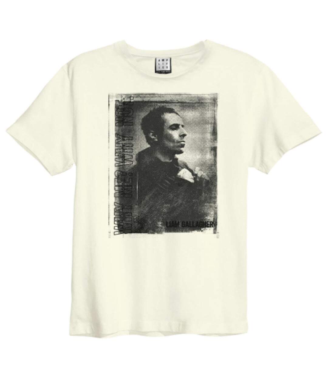 T-shirt Why Me Portrait Adulte Blanc Amplified-1