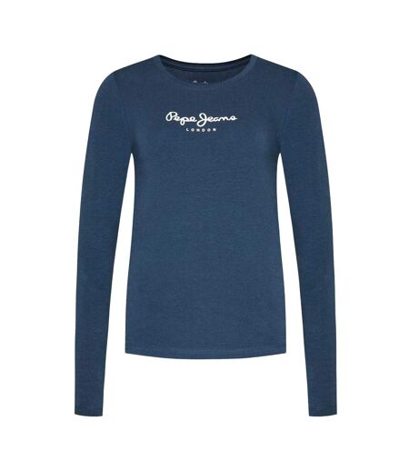 T-shirt Manches Longues New Virginia Femme Bleu Marine Pepe Jeans