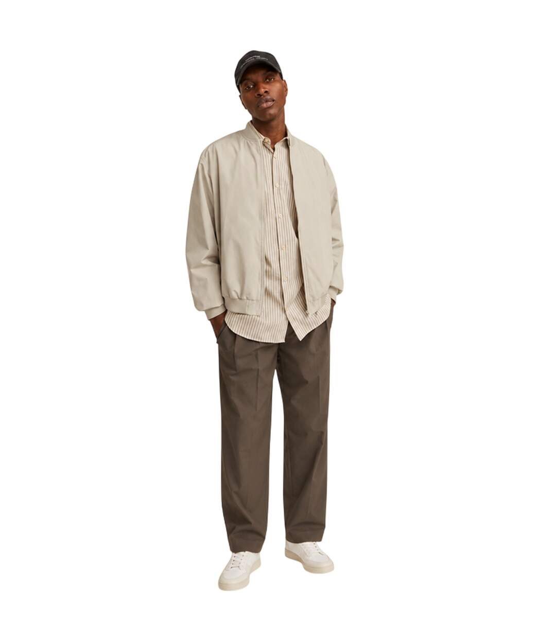 Blouson Aviateur Homme Beige Pâle Jack And Jones-1