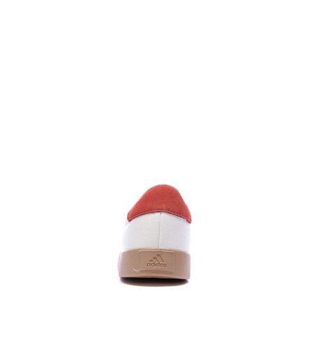 Baskets blanches/oranges homme adidas vl court 3.0