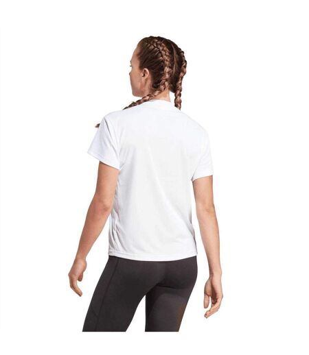 T-shirt Motif/style Logo Run It Love Femme Blanc Adidas