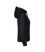 Womens/ladies Fastpitch Hoodie Black Printer-3