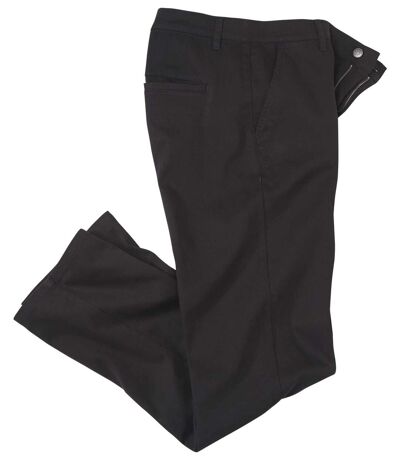 Čierne strečové chino nohavice
