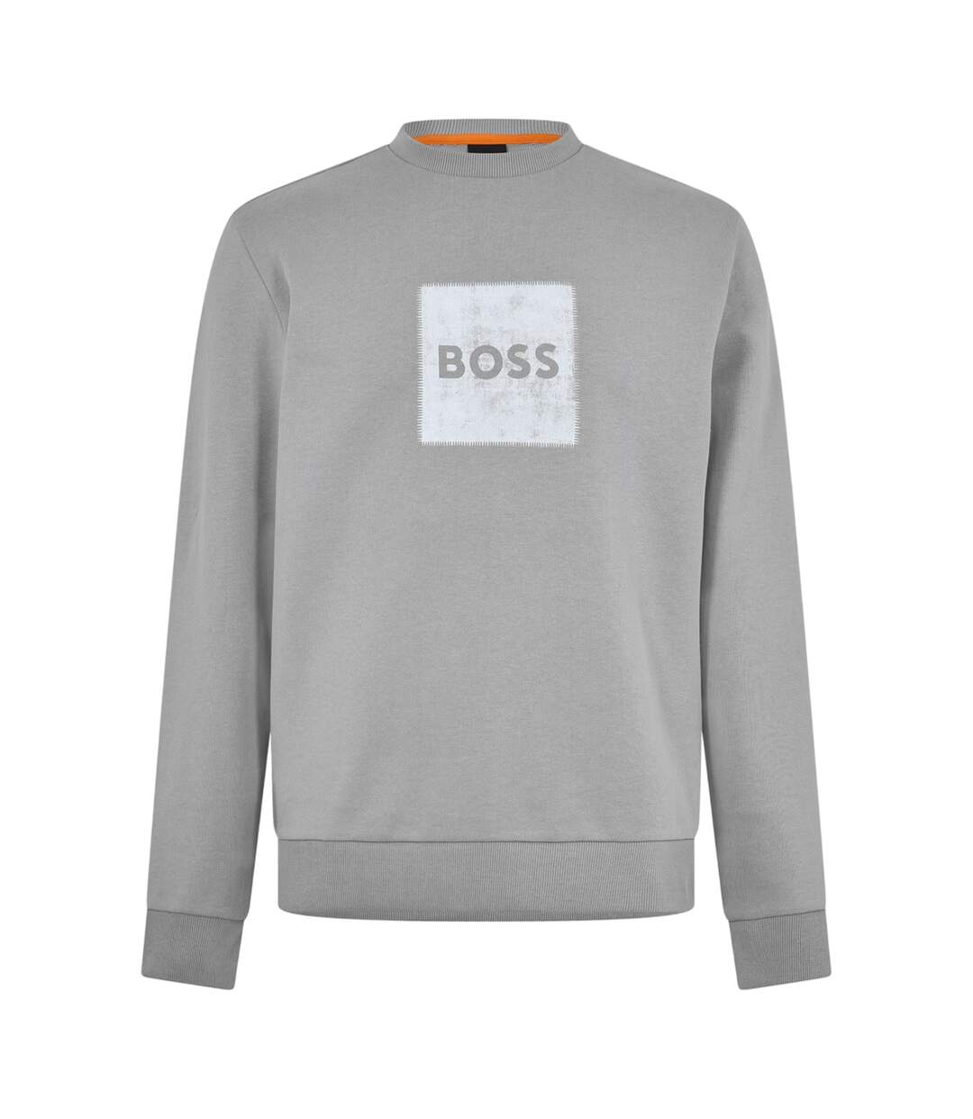 Mens Stitch Crew Neck Sweatshirt Green Boss-1