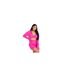 Womens/ladies Twist Slim Crop Top Pink Missy Empire-1