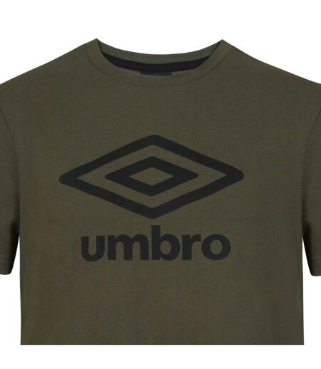 Tee shirt homme col rond en coton 160GSM et logo imprimé 729280 Umbro