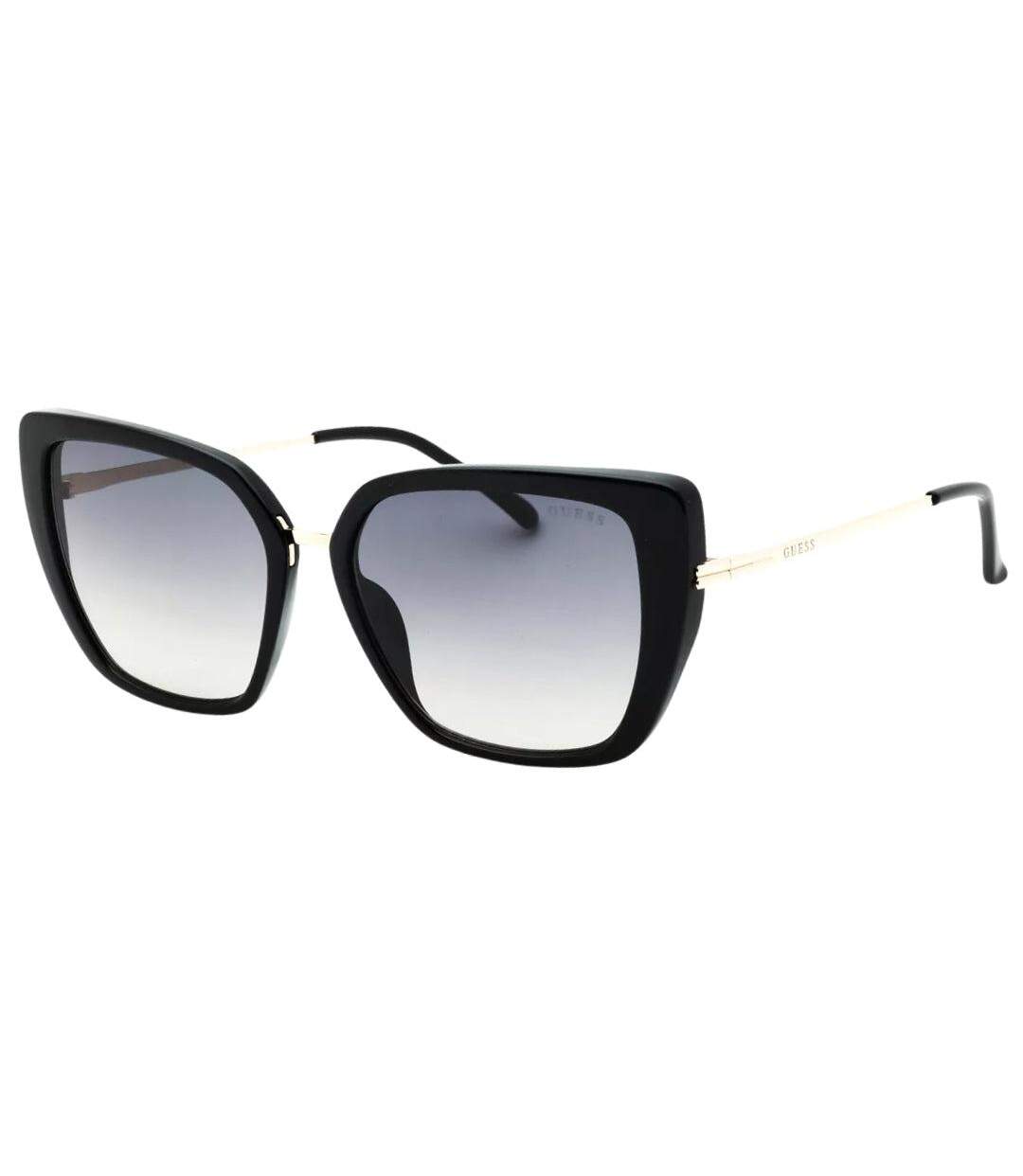 Womens/ladies Smoke Gradient Sunglasses One Size Shiny Black Guess-1
