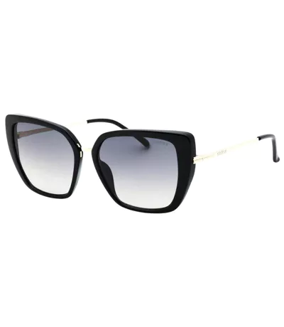 Womens/ladies Smoke Gradient Sunglasses One Size Shiny Black Guess