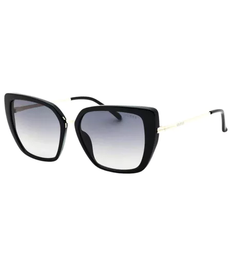 Womens/ladies Smoke Gradient Sunglasses One Size Shiny Black Guess