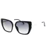 Womens/ladies Smoke Gradient Sunglasses One Size Shiny Black Guess-1