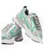 Womens/ladies Rhinestone Mesh Chunky Flat Trainers Green Multicoloured Steve Madden-4