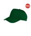 Lot de 2  casquettes boston adulte vert bouteille Result