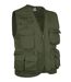 Gilet reporter multipoches sans manches - SAFARI - vert olive militaire