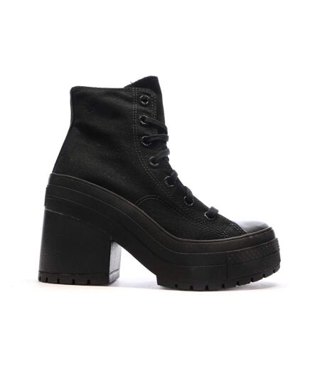 Baskets noires femme converse chuck 70 de luxe heel