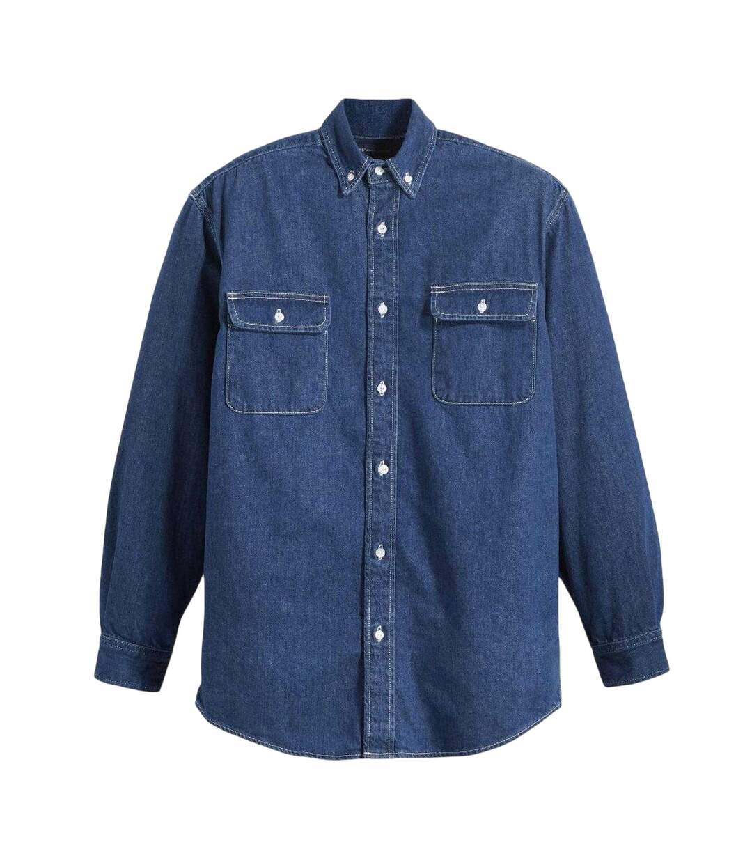 Mens Classic Denim Chest Pocket Shirt Indigo Levis-2