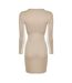 Robe Courte Ovalout Femme Beige Diesel-3