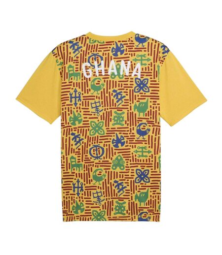 Mens Prematch Ghana Football Shirt Yellow Puma