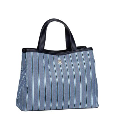 Sac à main imprimé rayé bleu TOMMY HILFIGER Spring Chic Satch - Taille unique