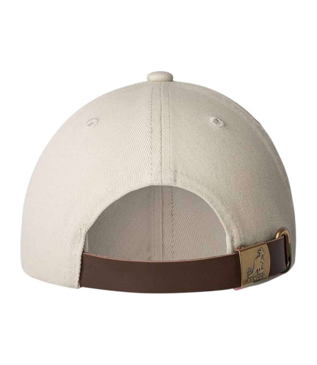 Leather Backstrap Baseball Cap Beige Kangol-2