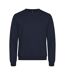 Unisex Adult Miami Round Neck Sweatshirt Grey Melange Clique-2