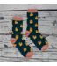 1 Pack Ladies Novelty Teal Rubber Duck Bamboo Socks-5