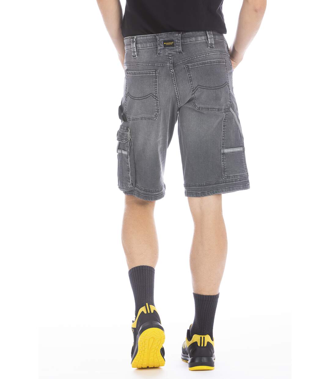 Bermuda de travail en denim stretch SUNJOBG-3