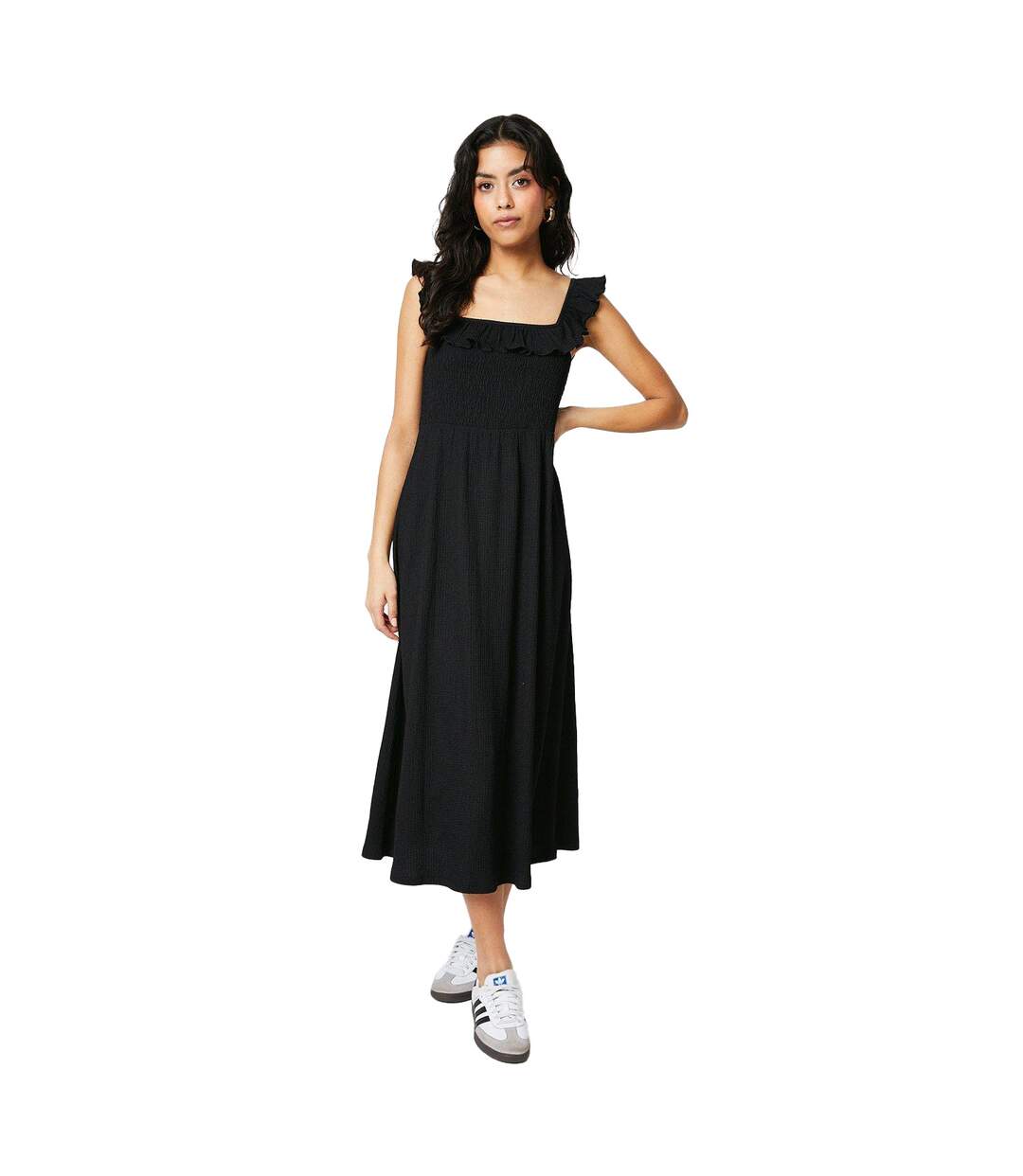 Robe mi-longue femme noir Dorothy Perkins-1