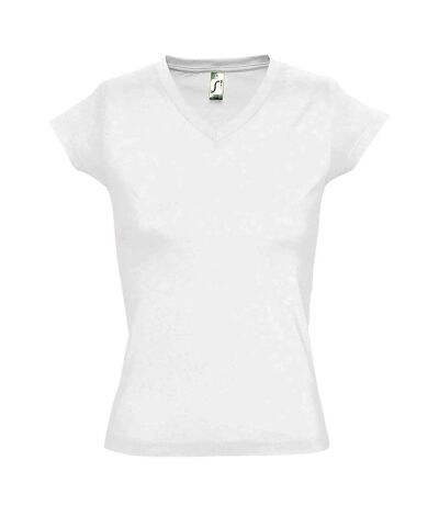 T-shirt manches courtes moon femme blanc SOLS