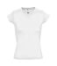 T-shirt manches courtes moon femme blanc SOLS-1