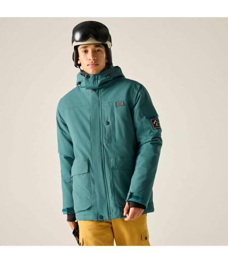 Blouson De Ski Uni Et Extensible À Capuche Twin Tip Homme Vert Sarcelle Dare 2B