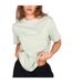 Womens/ladies Essentials Logo Boyfriend T-shirt Sage Green Blank Essentials-1