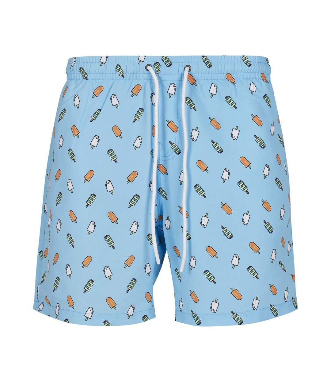 Short De Bain Motif/style Glace Homme Bleu Clair Urban Classics-1