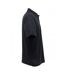 UCC 50/50 Mens Plain Piqué Short Sleeve Polo Shirt (Black)