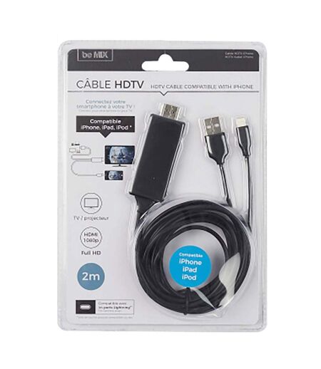 Câble USB HDTV 2m pour I-phone