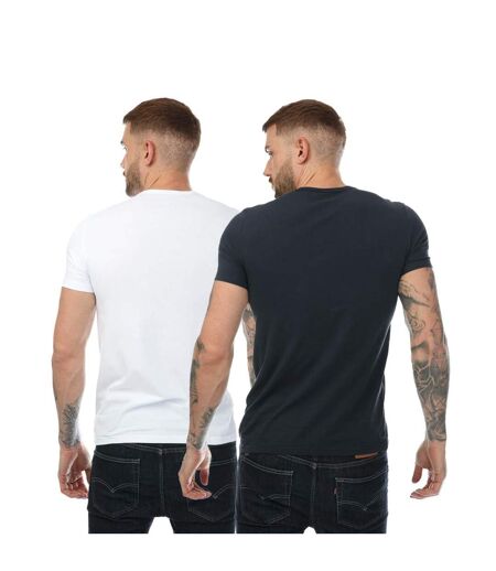 Pack of 2  Mens underwear logo t-shirt  white/black Emporio Armani