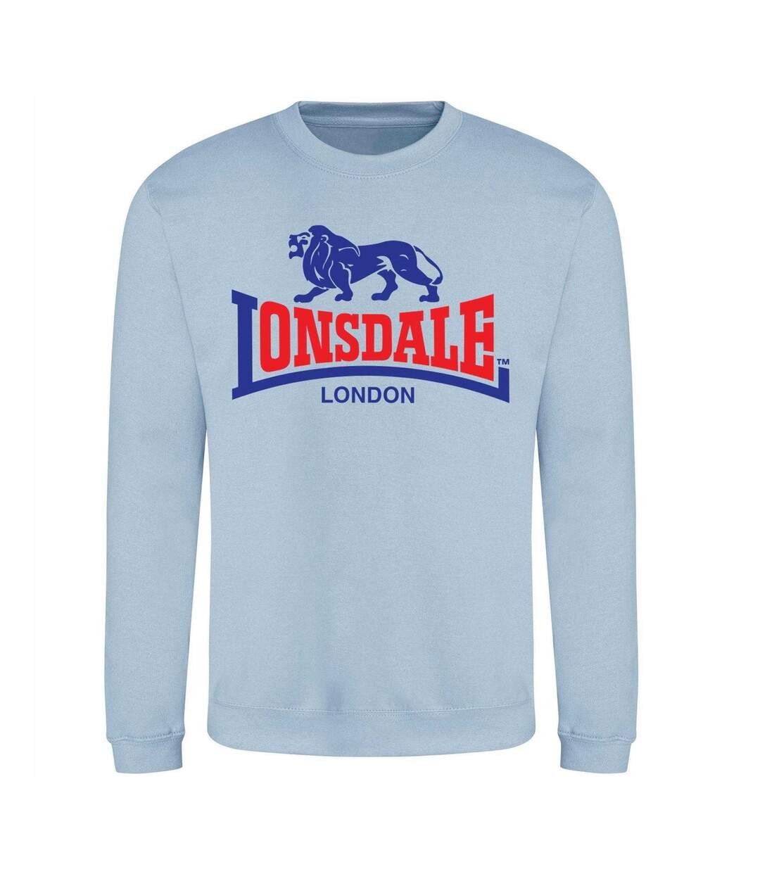 Unisex Adult Logo Tearaway Sweatshirt Sky Blue Lonsdale-1