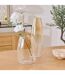 Vase en Verre Craquelé Alexis 40cm Transparent-4