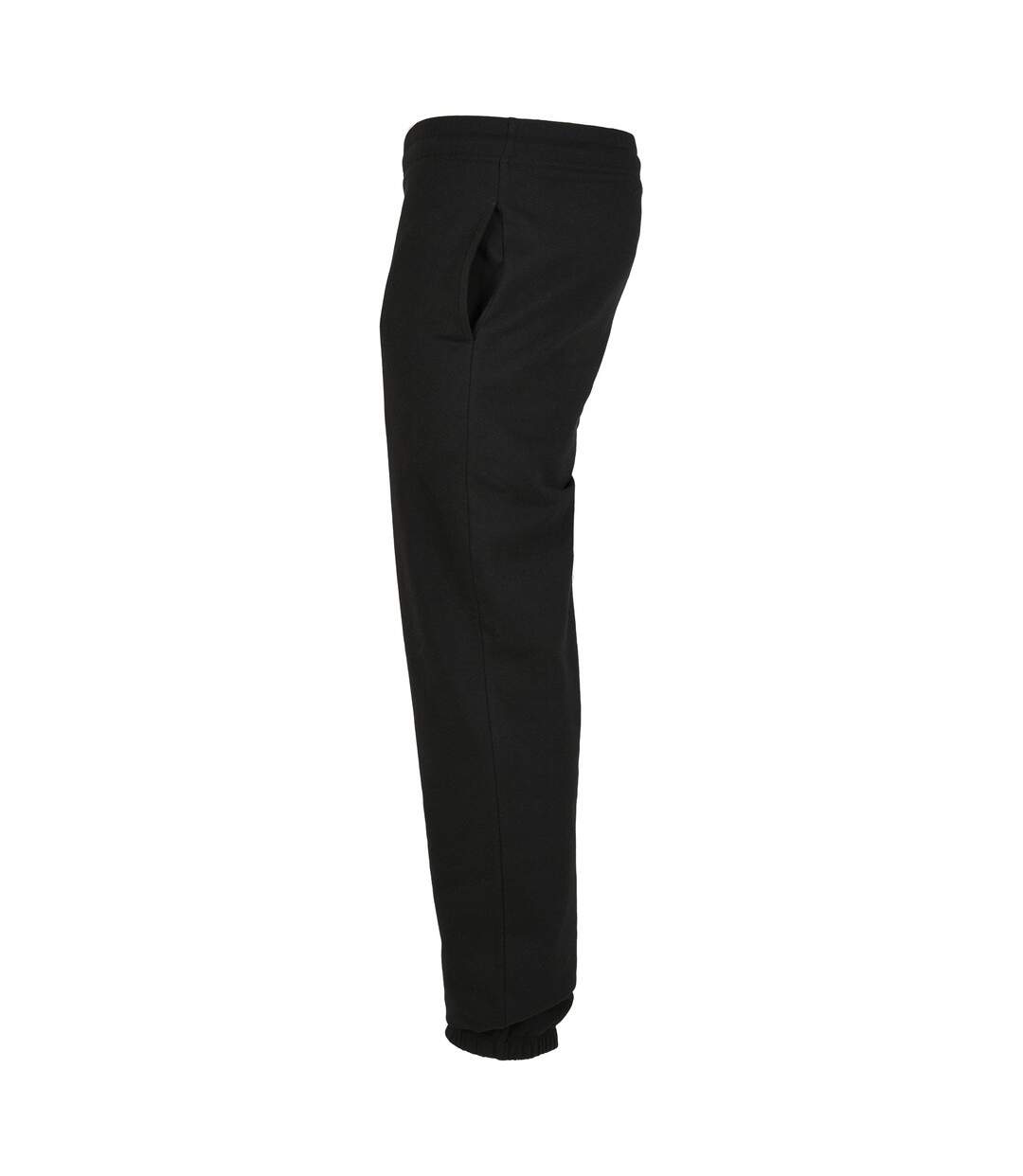 Unisex adult basic jogging bottoms black Build Your Brand-3